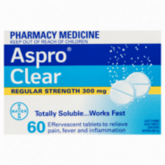 Aspro Clear 60 Tablets - 9310041901367 are sold at Cincotta Discount Chemist. Buy online or shop in-store.