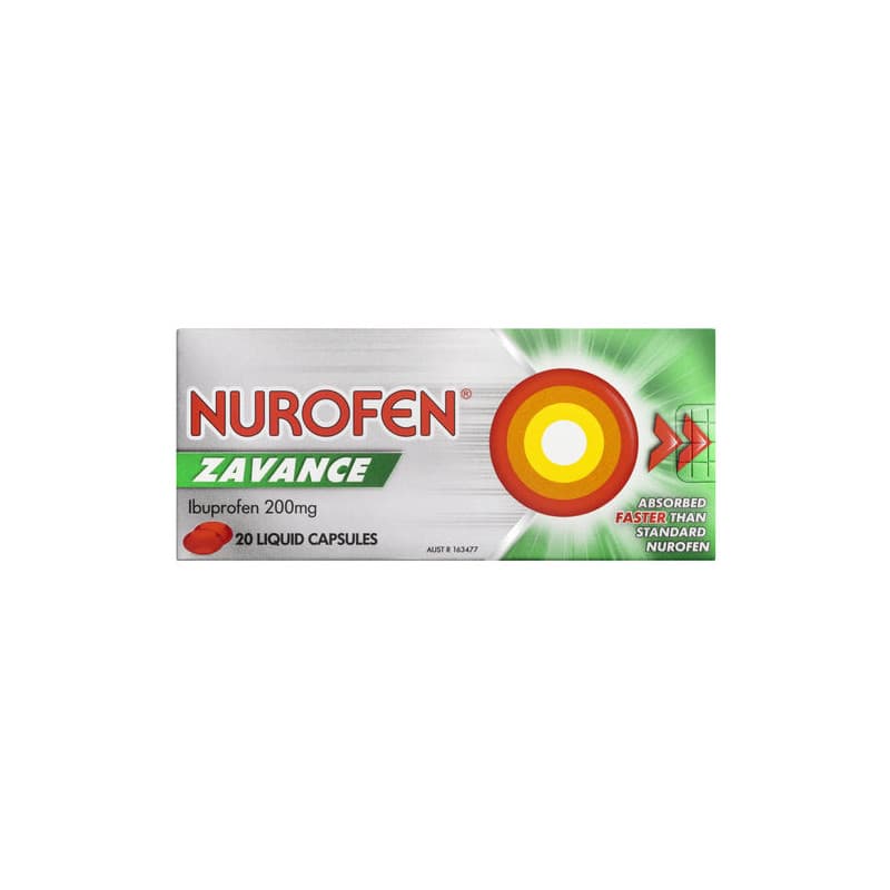 Nurofen Zavance Liquid Capsule 200mg 20 - 9300711215252 are sold at Cincotta Discount Chemist. Buy online or shop in-store.