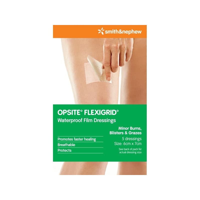 Opsite Flexigrid 6cm  x 7cm  5 pk - 9330169002296 are sold at Cincotta Discount Chemist. Buy online or shop in-store.