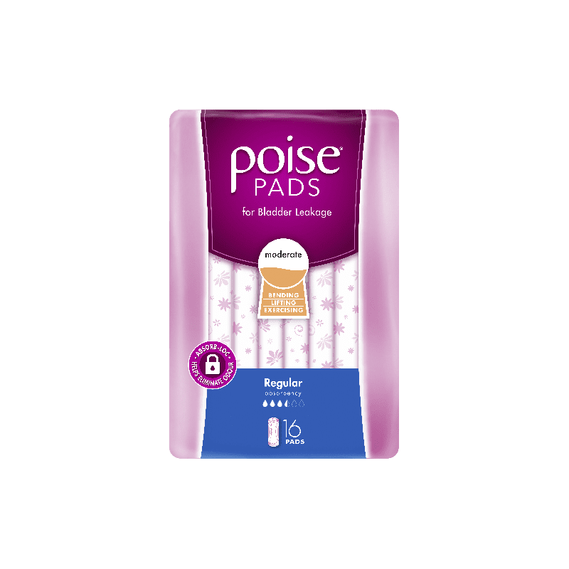 Buy Poise Pad Regular 16 pack online at Cincotta Discount Chemist