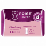 Buy Poise Liners Ultra Extra Long Liners Absorb 20 Pack at Cincotta