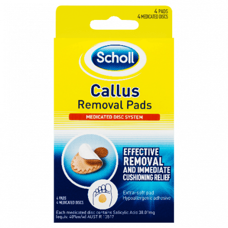 Scholl Callus Removal Pads 4 Pack - 9312484120312 are sold at Cincotta Discount Chemist. Buy online or shop in-store.