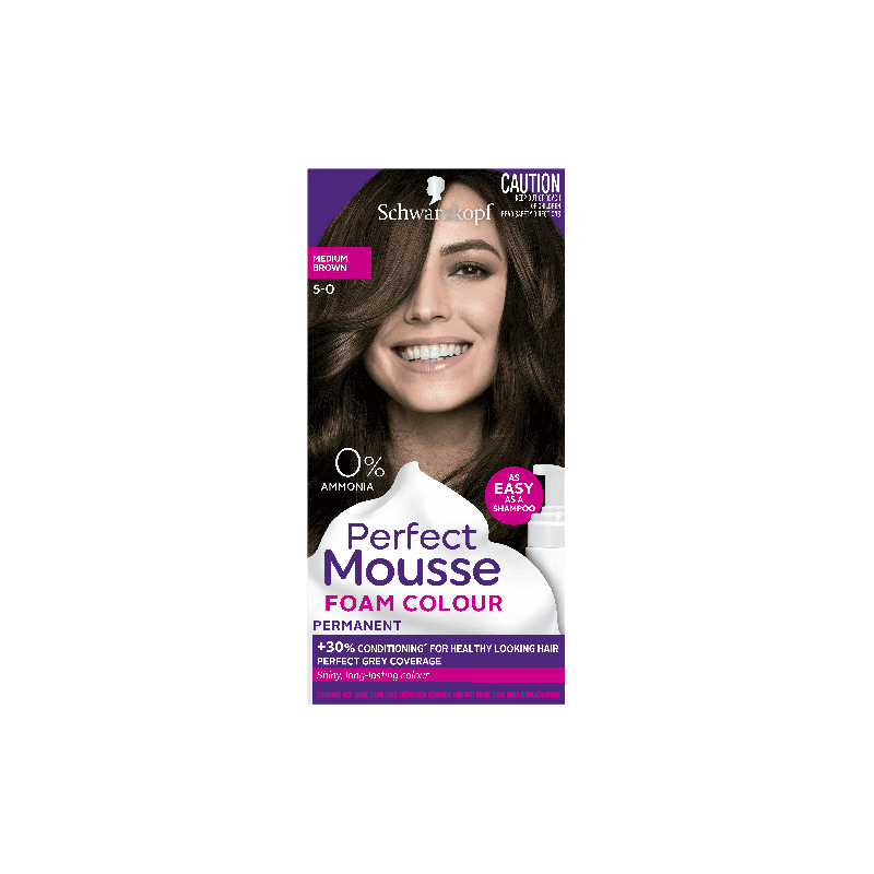 Schwarzkopf Perfect Mousse 5.0 Medium Brown - 9310714211311 are sold at Cincotta Discount Chemist. Buy online or shop in-store.
