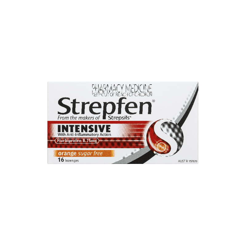 Strepfen Anti-Inflammatory Orange 16 Lozenges - 93711555 are sold at Cincotta Discount Chemist. Buy online or shop in-store.