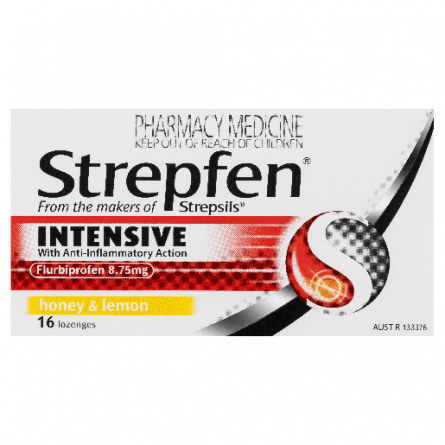 Strepfen Intensive Honey and Lemon -16 Lozenges - 93711777 are sold at Cincotta Discount Chemist. Buy online or shop in-store.