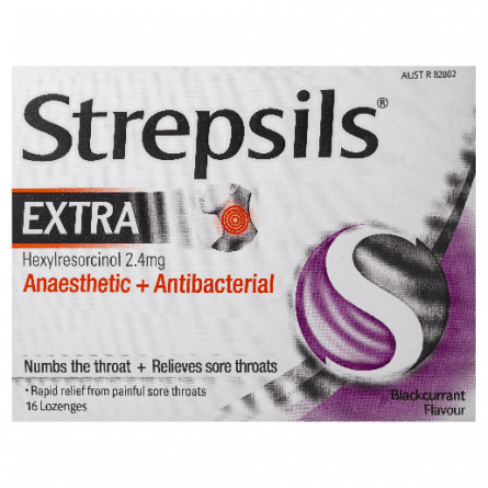 Strepsils Loz Blackcurrent Extra 16 - 9300711581036 are sold at Cincotta Discount Chemist. Buy online or shop in-store.