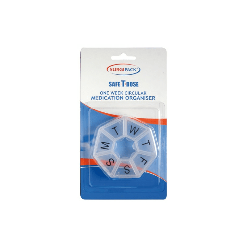 SurgiPack Safe T Dose Cicrle Organiser - 9313776606712 are sold at Cincotta Discount Chemist. Buy online or shop in-store.