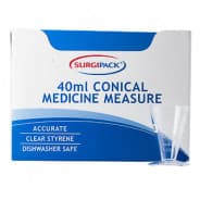 Surgipack Medicine Measure Conical 48 - 9313776064192 are sold at Cincotta Discount Chemist. Buy online or shop in-store.