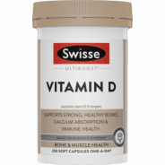 Swisse Ultiboost Vitamin D Capsule 250 - 9311770589246 are sold at Cincotta Discount Chemist. Buy online or shop in-store.