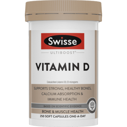 Swisse Ultiboost Vitamin D Capsule 250 - 9311770589246 are sold at Cincotta Discount Chemist. Buy online or shop in-store.