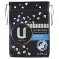 U by Kotex Ultrathin Cotton Regular Wings 12 pack