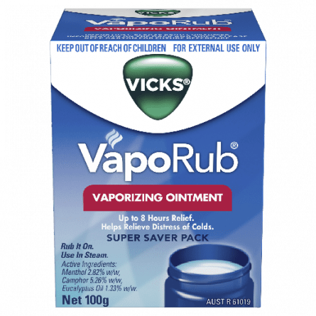 Vicks VapoRub Ointment 100g - 9300618581344 are sold at Cincotta Discount Chemist. Buy online or shop in-store.