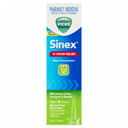 Vicks Sinex Aloe 15mL - 4987176008428 are sold at Cincotta Discount Chemist. Buy online or shop in-store.