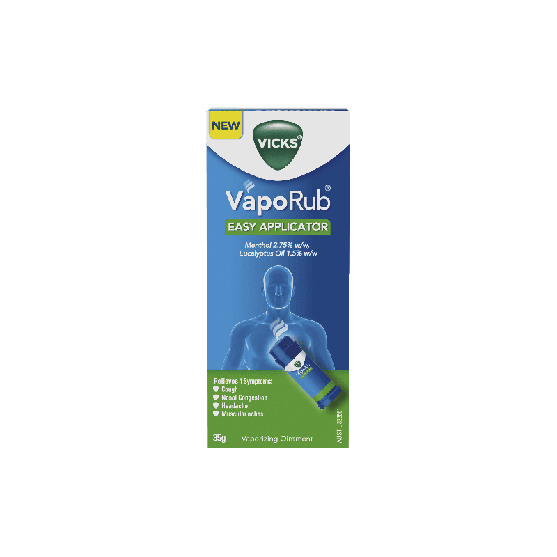 Vicks VapoRub Easy Applicator 35g - 8001841643526 are sold at Cincotta Discount Chemist. Buy online or shop in-store.