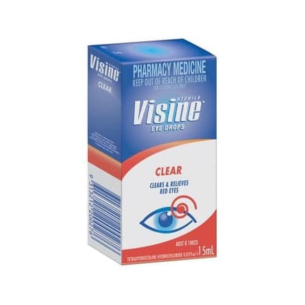 Visine Clear Eye Drops 15mL - 9310059002209 are sold at Cincotta Discount Chemist. Buy online or shop in-store.