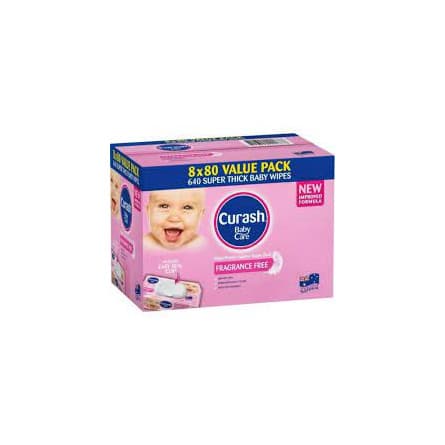 Buy Curash Simply Water Wipes 6 x 80 Pack Online at Chemist Warehouse®
