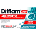 Difflam Lozenges Sugar Free Anaesthetic Menthol and Eucalyptus 16 pk