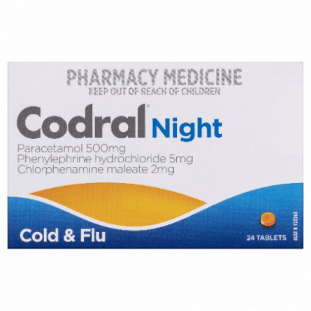 Codral Nightime Pe ColdandFlu  24 Tablets - 9310059062470 are sold at Cincotta Discount Chemist. Buy online or shop in-store.