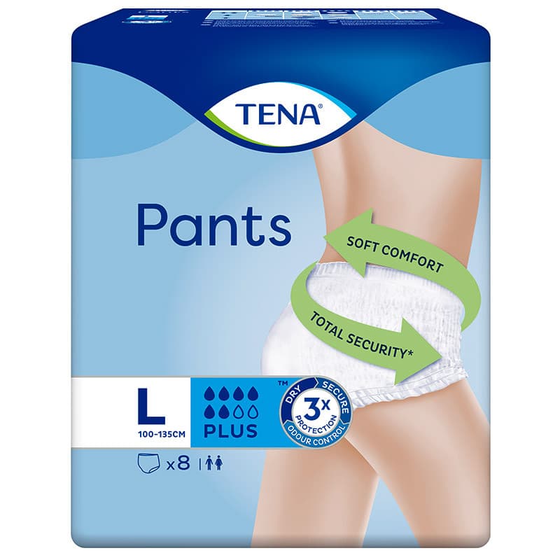 Buy Tena Pant Plus Large 8 pk online at Cincotta Discount Chemist