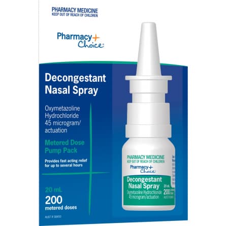 Buy Pharmacy Choice Decongestant Nasal Spray 20mL online at Cincotta ...