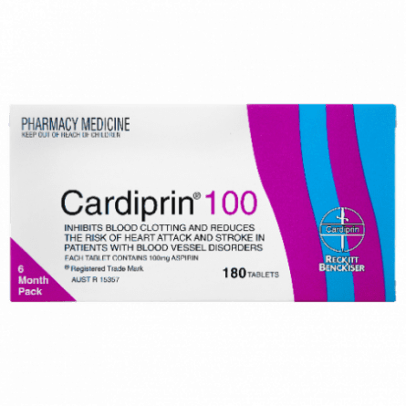 Cardiprin 100mg 180 Tablets - 9300631927525 are sold at Cincotta Discount Chemist. Buy online or shop in-store.