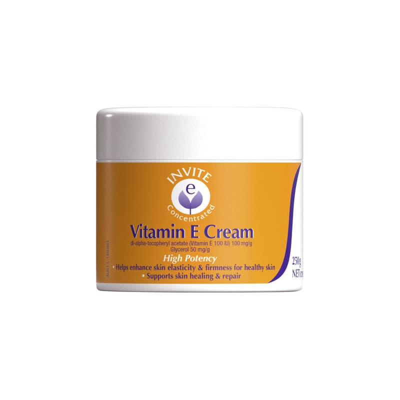 Invite 100% Pure Vitamin E Cream Jar  250g - 9314807017491 are sold at Cincotta Discount Chemist. Buy online or shop in-store.