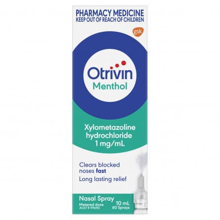 Otrivin Adult Nasal Spray Menthol 10mL - 9310130074255 are sold at Cincotta Discount Chemist. Buy online or shop in-store.