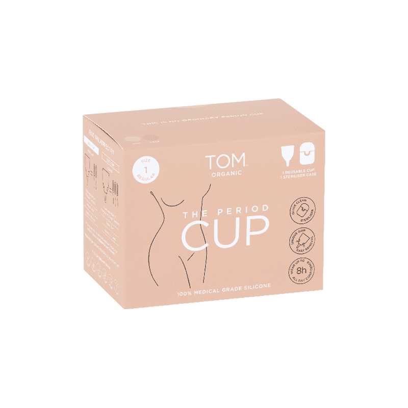 Buy TOM Organic The Period Cup Size 2 + Convenient Microwavable Steriliser  Case Online at Chemist Warehouse®