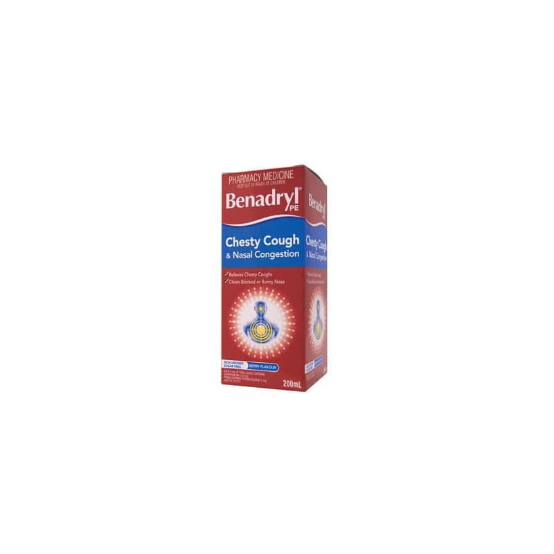 Benadryl PE Chesty Cough and Nasal 200mL - 9300607360028 are sold at Cincotta Discount Chemist. Buy online or shop in-store.