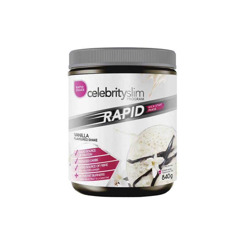 Buy Celebrity Slim Rapid Vanilla Powder 840g online at Cincotta