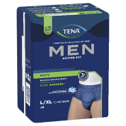 Tena Men Active Fit Pants 7D Lge 8pk - 7322541106434 are sold at Cincotta Discount Chemist. Buy online or shop in-store.