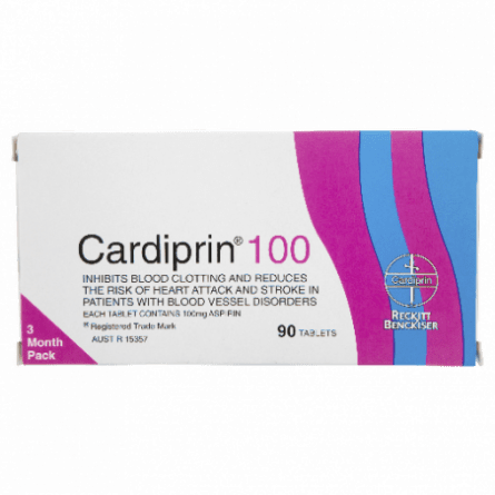 Cardiprin 100mg 90 Tablets - 9300631015185 are sold at Cincotta Discount Chemist. Buy online or shop in-store.