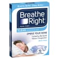 Breathe Right Nasal Strips Clear Large 10 pack