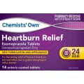 Chemist Own Heartburn Relief Esomeprazole 20mg 14 Tablets