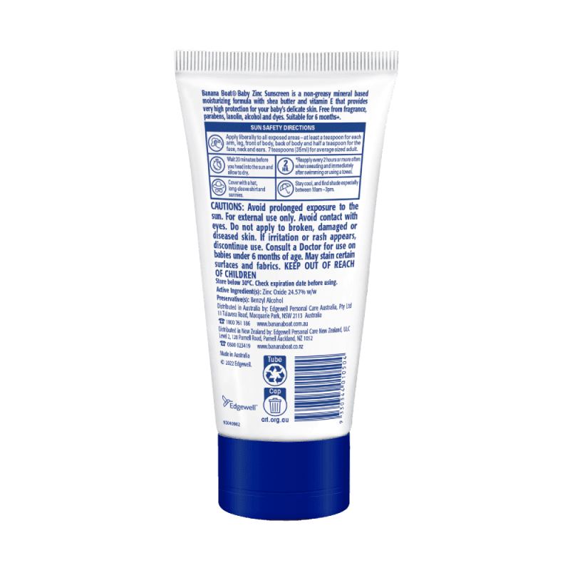 Buy Banana Boat Baby S/screen Zinc Tube SPF50+ 100g online at Cincotta ...