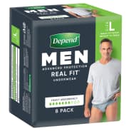Buy Depend Underwear Realfit Night Defence Male Large 8 Pack Online at  Chemist Warehouse®