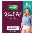 Depend Real Fit For Women Pants 8D Xlge 8 pack