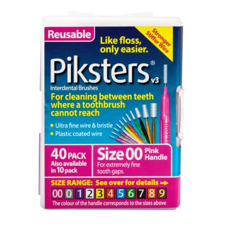 Buy Piksters Interdental Brush Size 00 40 Pack Pink online at Cincotta ...