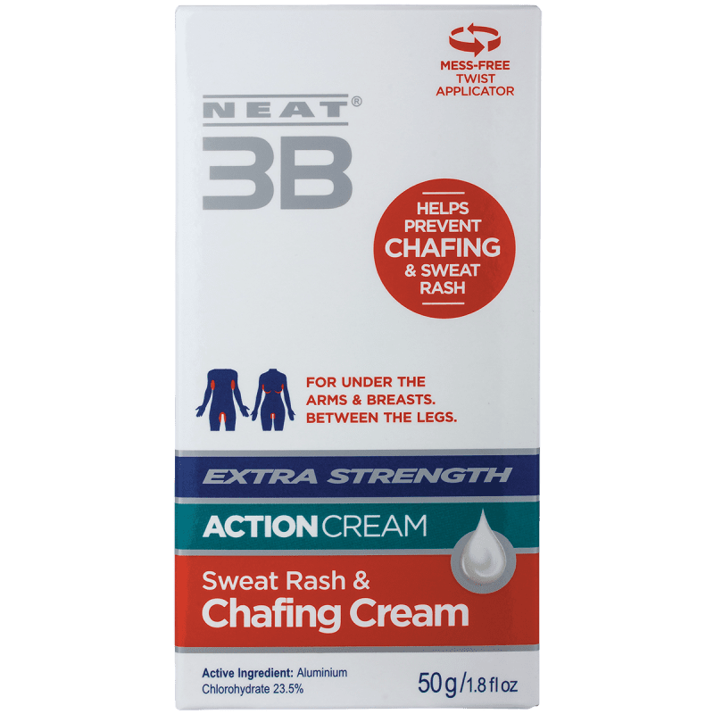 Buy Neat 3B Action Cream Extra Strength Sweat Rash Chafing 50g Online ...