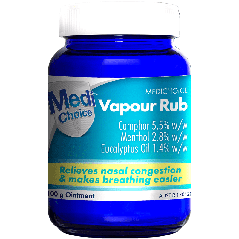 Buy MediChoice Vapour Rub Ointment 100g online at Cincotta Discount Chemist