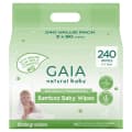 Gaia Natural Baby Wipes Bamboo 3x80 240 pack