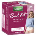 Depend Underwear Realfit Female Medium 8 pack