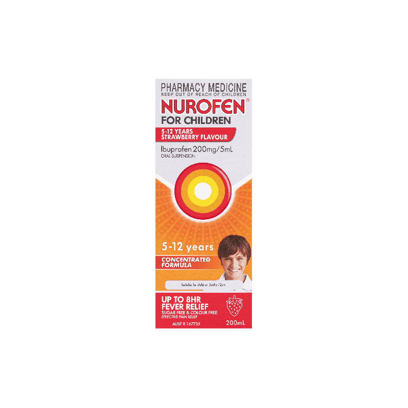 Nurofen Child 5-12 Strawberry 200mL - 9300711562813 are sold at Cincotta Discount Chemist. Buy online or shop in-store.