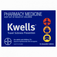 Kwells Travel Sickness 12 Chewable Tablets - 9310160821201 are sold at Cincotta Discount Chemist. Buy online or shop in-store.