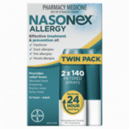 Nasonex Allergy 140 MD Spray Twin pack - 9310160824851 are sold at Cincotta Discount Chemist. Buy online or shop in-store.