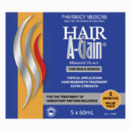 Hair A-Gain Treatment Solution 5% 5 x 60mL - 9330456000035 are sold at Cincotta Discount Chemist. Buy online or shop in-store.