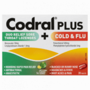 Codral Plus 16 Lozenges and 20 PE Tablets - 9300607180763 are sold at Cincotta Discount Chemist. Buy online or shop in-store.