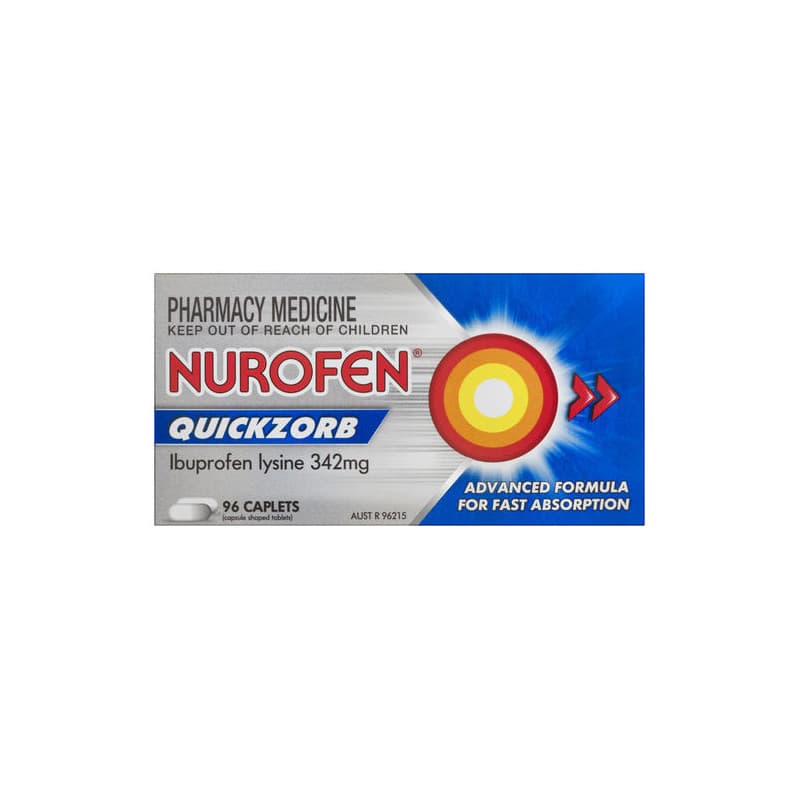 Nurofen Quickzorb Caplets 96 - 9300711867956 are sold at Cincotta Discount Chemist. Buy online or shop in-store.