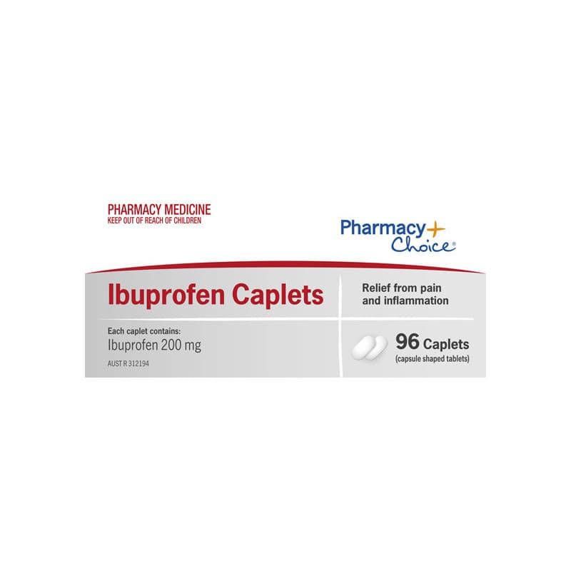 Pharmacy Choice Ibuprofen Caplets 96 - 9316100492319 are sold at Cincotta Discount Chemist. Buy online or shop in-store.