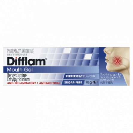 Difflam Anti Inflammatory Mouth Gel 10g - 9314057001974 are sold at Cincotta Discount Chemist. Buy online or shop in-store.